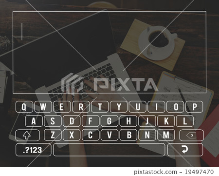 Keyboard Connection Communication Online Searching Concept Keyboard Connection Communication Online Searching Concept 19497470
