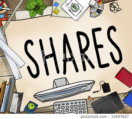 Shares Sharing Help Give Dividend Concept Stock Illustration