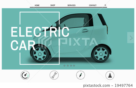 Car Website Homepage Layout Advertising Concept 19497764