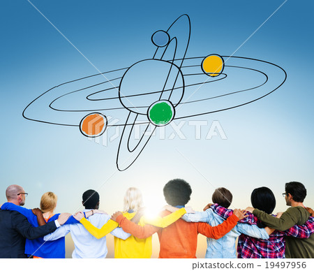 Center Saturn Universe Leadership Responsibility Concept Center Saturn Universe Leadership Responsibility Concept 19497956