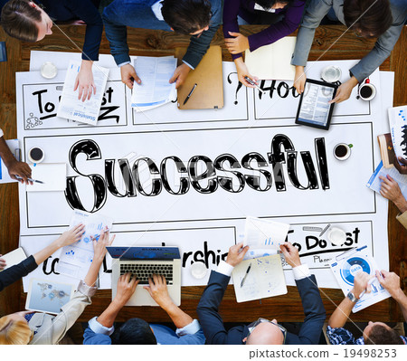 Successful Goal Target Achievement Accomplishment Concept 19498253