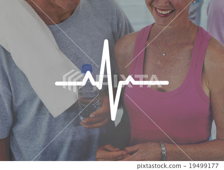 Rate Heartbeat Medical Frequency Pressure Health Concept 19499177