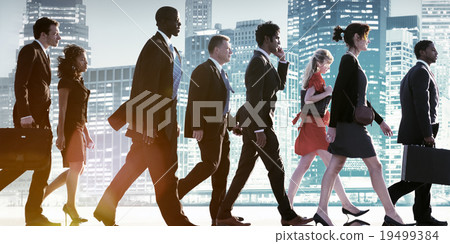 Business People Corporate Walking City Concept 19499384