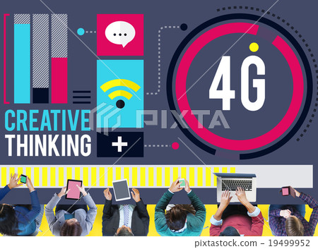 4G Connection Technology Internet Network Concept 19499952