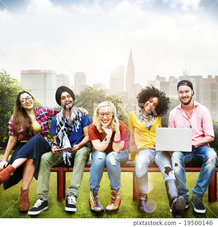 Diversity Teenagers Friends Friendship Team Concept Diversity Teenagers Friends Friendship Team Concept 19500146