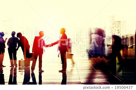 Business People Talking Connection Conversation Concept 19500437