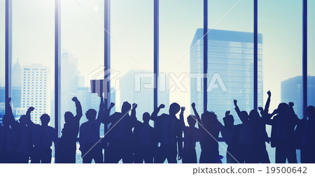 Business People Celebration Success Corporate Concept Business People Celebration Success Corporate Concept 19500642