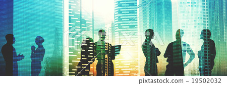 Business People Meeting Discussion Cityscape Concept 19502032