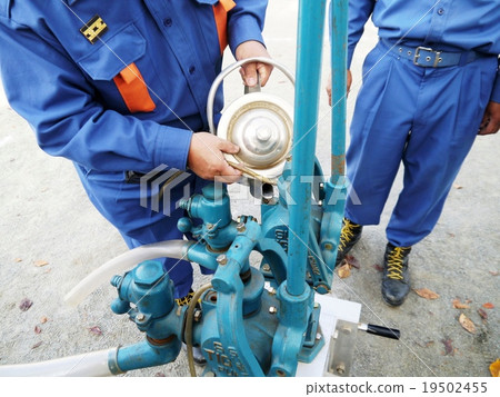 Disaster prevention drill Underground water tank tank pump connection 19502455