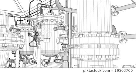 Illustration of equipment for heating system 19503700
