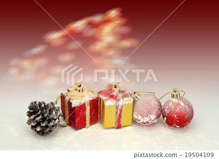 background with Christmas decoration 19504109