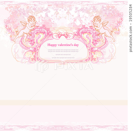 happy valentines day card with cupids happy valentines day card with cupids 19505284