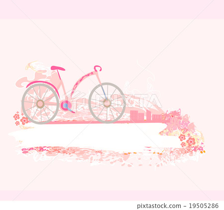 Stock Illustration: vector bicycle poster