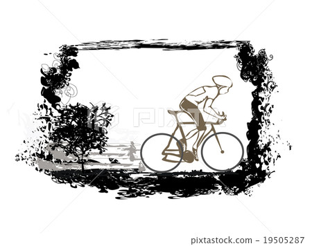 Cycling Grunge Poster 19505287