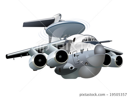 Cartoon Military Airplane 19505357