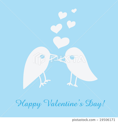St. Valentine's day greeting card with birds St. Valentine's day greeting card with birds 19506171