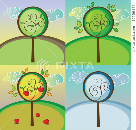 tree in four different seasons tree in four different seasons 19506172