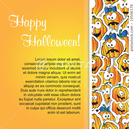 greeting card for Halloween greeting card for Halloween 19506176