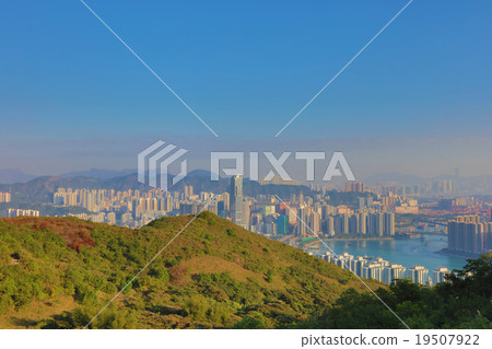 Downtown Kowloon Hongkong from Tsuen Wan Downtown Kowloon Hongkong from Tsuen Wan 19507922