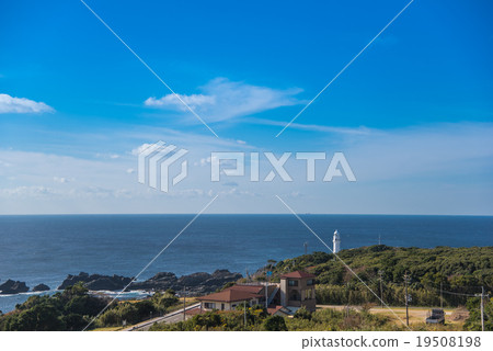 Shionomisaki at the southernmost tip of Honshu and the lighthouse 19508198