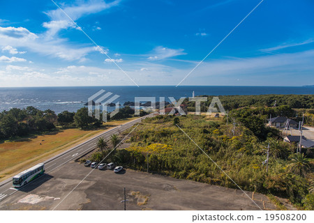 Shionomisaki at the southernmost tip of Honshu and the lighthouse 19508200
