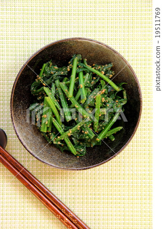 Sesame with spinach Sesame with spinach 19511769
