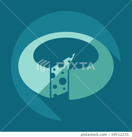 Flat modern design with shadow icons cheese Flat modern design with shadow icons cheese 19512231