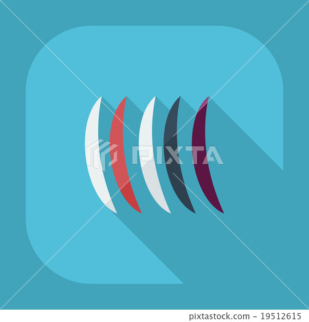 Flat modern design with shadow icons plate - Stock Illustration ...