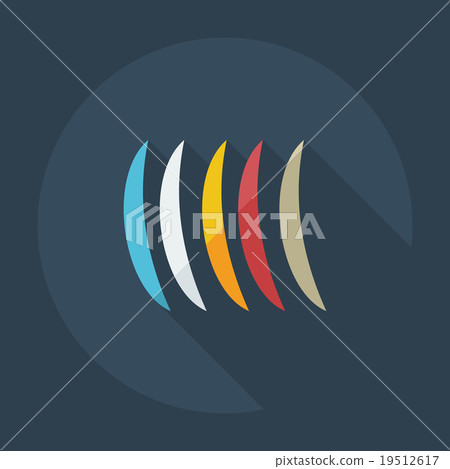 Flat modern design with shadow icons plate - Stock Illustration ...