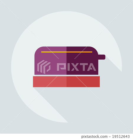 Flat modern design with shadow icons toaster Flat modern design with shadow icons toaster 19512643
