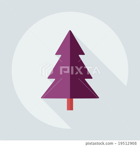 Flat modern design with shadow icons Christmas 19512908