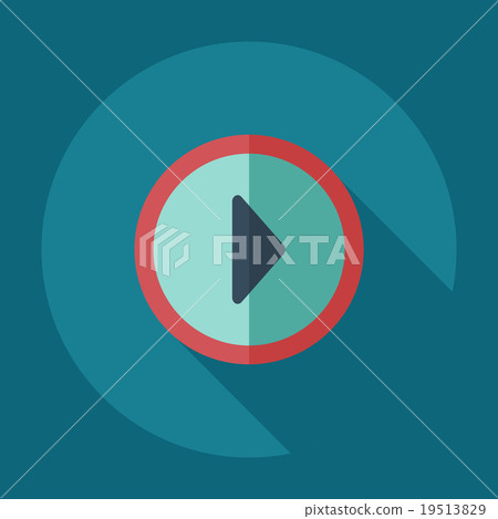Flat modern design with shadow icons play - Stock Illustration ...