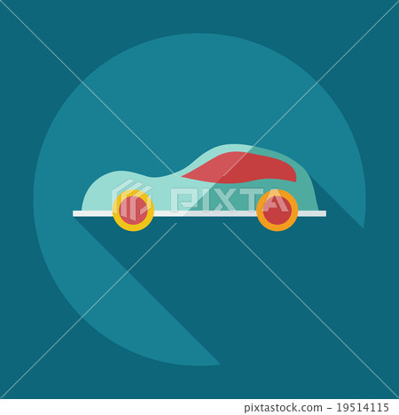 Flat modern design with shadow icons car Flat modern design with shadow icons car 19514115