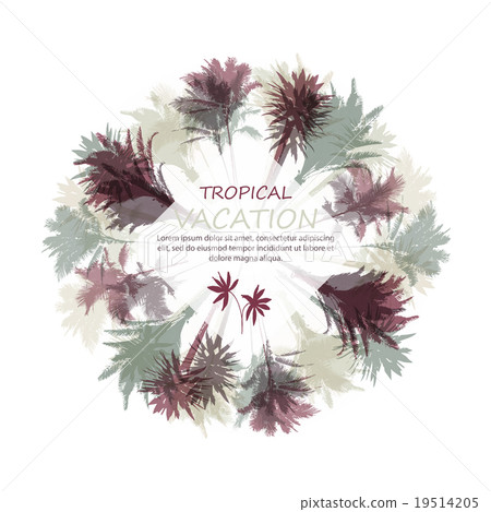 Palm tree print 19514205