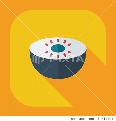 Flat modern design with shadow icons melon 19514503