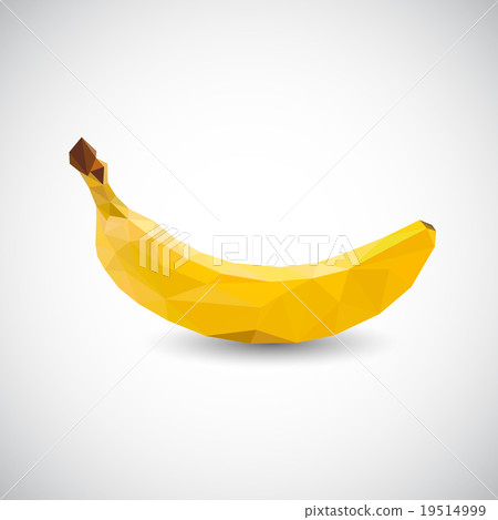 polygon banana vector 19514999