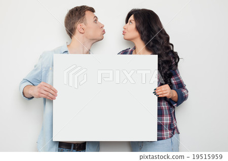 Pretty loving couple is sharing their news 19515959
