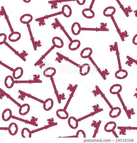Vintage Key Silhouette Seamless Pattern Vector Vintage Key Silhouette Seamless Pattern Vector 19516506