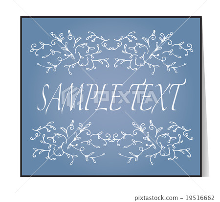 Elegant text frame. Floral hand drawn vignettes. - Stock Illustration ...
