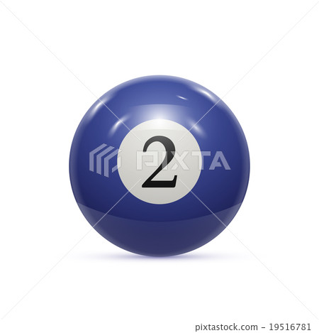 Billiard two ball isolated on a white background Billiard two ball isolated on a white background 19516781