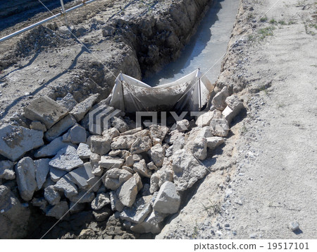 Check Dam Or Silt Trap At The Construction Site Stock Photo 19517101 Pixta