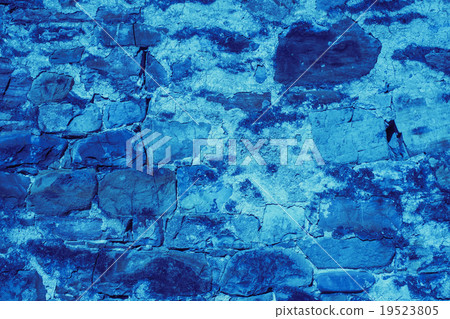 Blue stone wall texture background Blue stone wall texture background 19523805