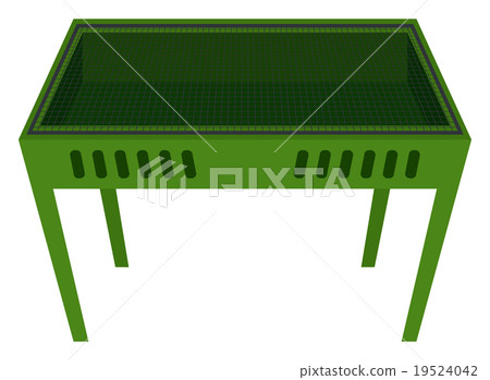 烤肉格柵例證 19524042