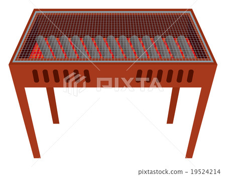 Barbecue Grill Coal Illustration 19524214