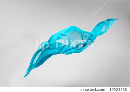 abstract teal fabric in motion 19525388