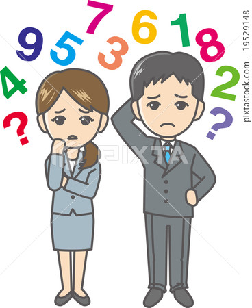 Men and women with anxious suits 19529148