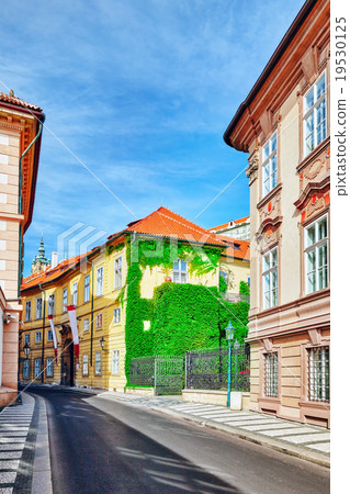 Quarters and streets on  Prague's Mala Strana 19530125