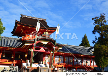 圖庫照片: 石清水八幡宮 八幡神社 主殿區