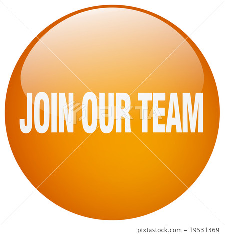 join our team orange round gel isolated button join our team orange round gel isolated button 19531369