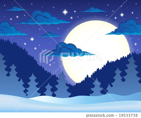 Winter night theme background 1 Winter night theme background 1 19533738